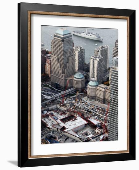 New Navy Assault Ship USS New York, Built with World Trade Center Steel-null-Framed Photographic Print