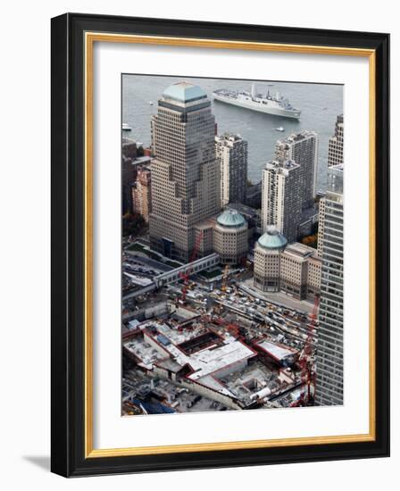 New Navy Assault Ship USS New York, Built with World Trade Center Steel-null-Framed Photographic Print