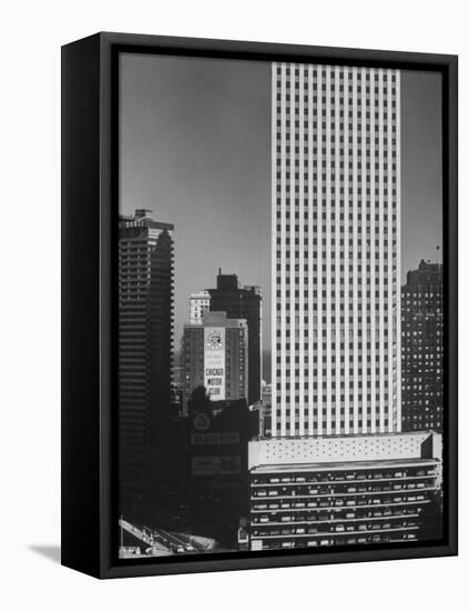 New Office Buildings in Chicago-Andreas Feininger-Framed Premier Image Canvas