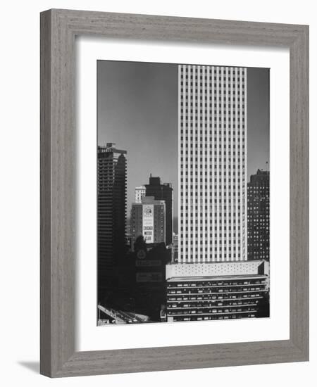 New Office Buildings in Chicago-Andreas Feininger-Framed Photographic Print