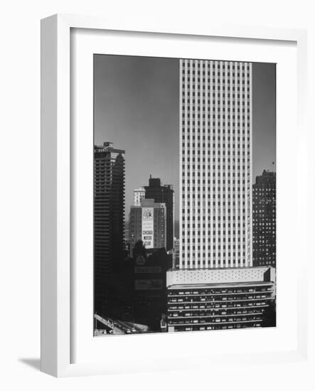 New Office Buildings in Chicago-Andreas Feininger-Framed Photographic Print