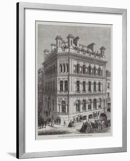 New Offices of the National Provident Institution in Eastcheap-R. Dudley-Framed Giclee Print