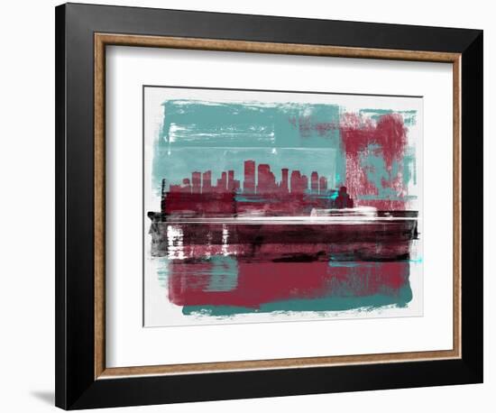 New Orleans Abstract Skyline I-Emma Moore-Framed Art Print