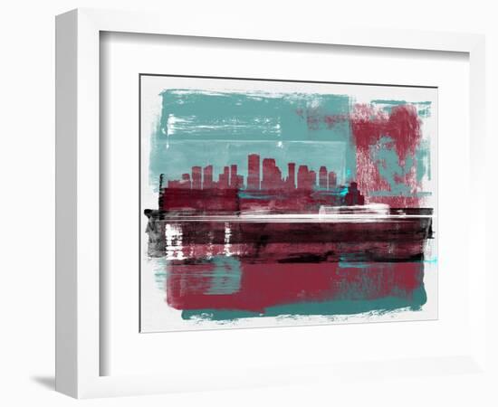 New Orleans Abstract Skyline I-Emma Moore-Framed Art Print