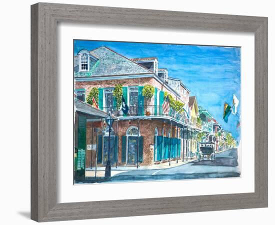 New Orleans, Bourbon St., 2008-Anthony Butera-Framed Giclee Print