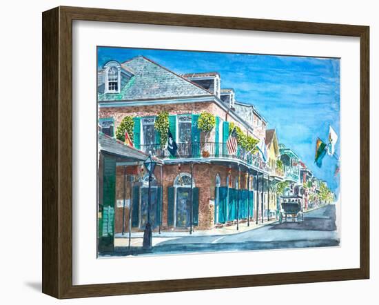 New Orleans, Bourbon St., 2008-Anthony Butera-Framed Giclee Print