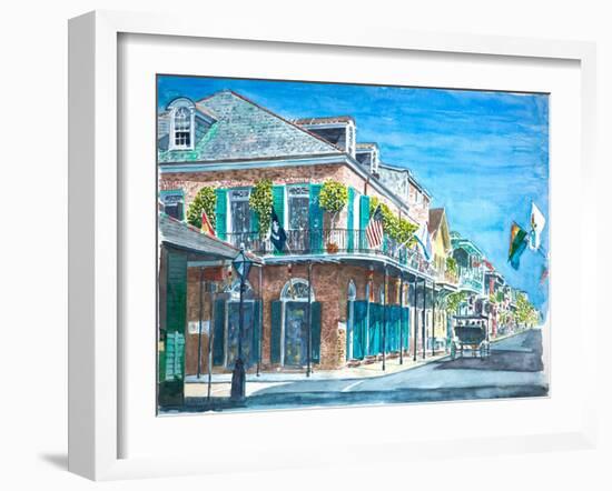 New Orleans, Bourbon St., 2008-Anthony Butera-Framed Giclee Print