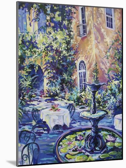 New Orleans Courtyard-ADEL-Mounted Giclee Print