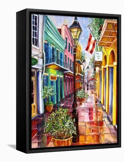 New Orleans Exchange Alley-Diane Millsap-Framed Stretched Canvas