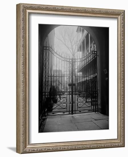 New Orleans' French Quarter is Famous for its Intricate Ironwork Gates and Balconies-null-Framed Photographic Print