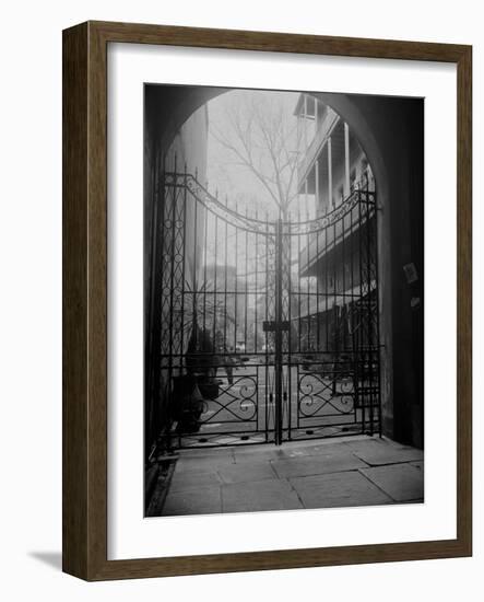 New Orleans' French Quarter is Famous for its Intricate Ironwork Gates and Balconies-null-Framed Photographic Print