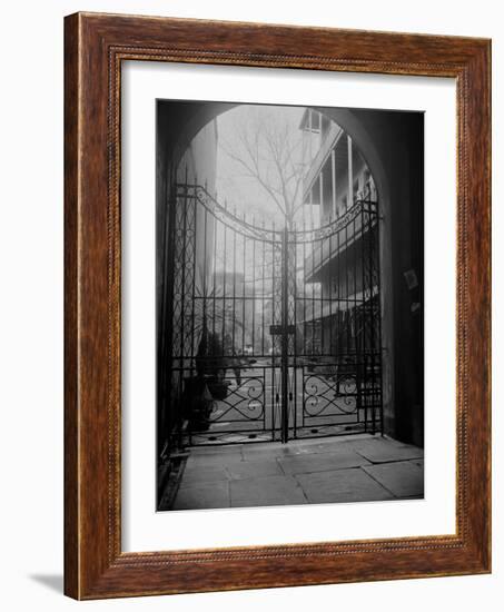 New Orleans' French Quarter is Famous for its Intricate Ironwork Gates and Balconies-null-Framed Photographic Print