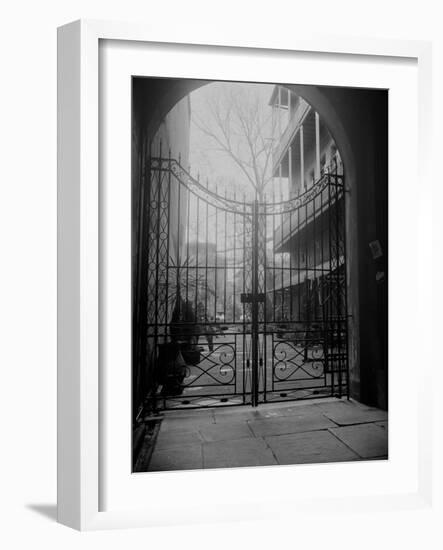 New Orleans' French Quarter is Famous for its Intricate Ironwork Gates and Balconies-null-Framed Photographic Print