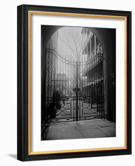 New Orleans' French Quarter is Famous for its Intricate Ironwork Gates and Balconies-null-Framed Photographic Print