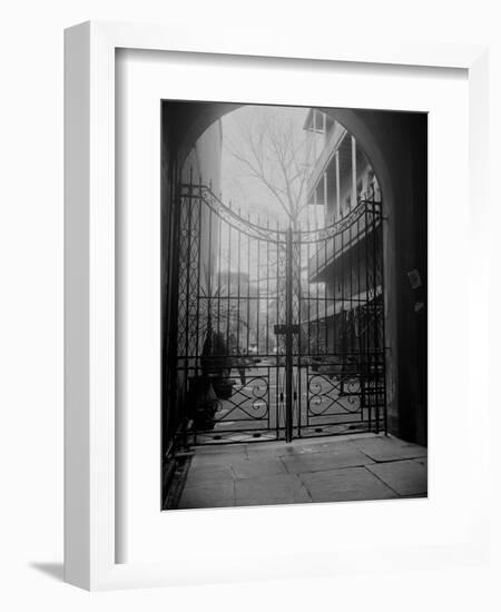 New Orleans' French Quarter is Famous for its Intricate Ironwork Gates and Balconies-null-Framed Photographic Print