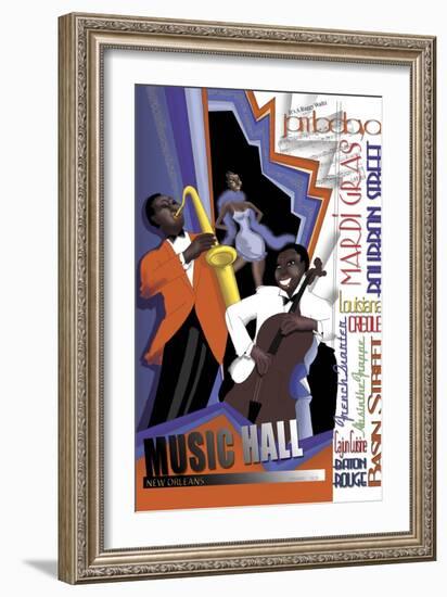 New Orleans Jazz Band-FS Studio-Framed Premium Giclee Print