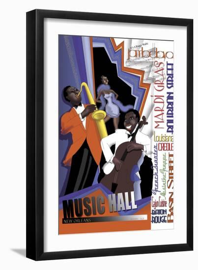 New Orleans Jazz Band-FS Studio-Framed Premium Giclee Print