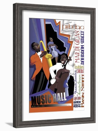 New Orleans Jazz Band-FS Studio-Framed Giclee Print