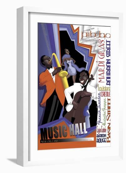 New Orleans Jazz Band-FS Studio-Framed Giclee Print