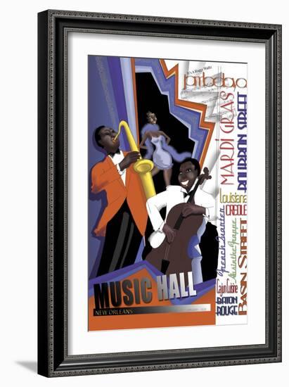 New Orleans Jazz Band-FS Studio-Framed Giclee Print