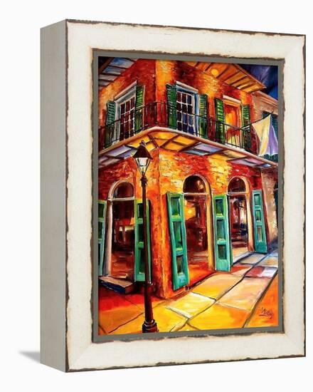 New Orleans Jazz Corner-Diane Millsap-Framed Stretched Canvas