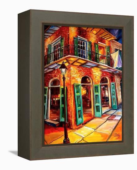 New Orleans Jazz Corner-Diane Millsap-Framed Stretched Canvas