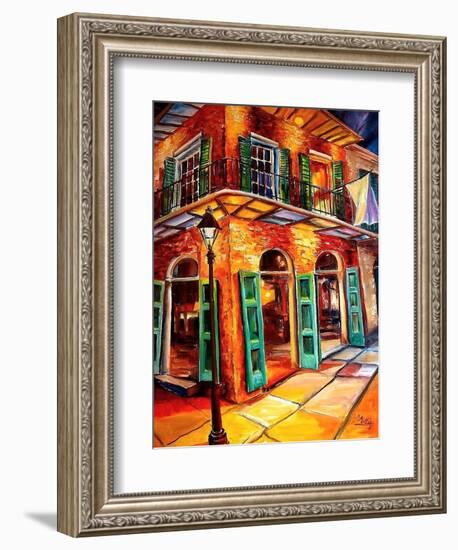 New Orleans Jazz Corner-Diane Millsap-Framed Art Print