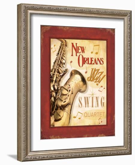 New Orleans Jazz II-Pela Design-Framed Art Print