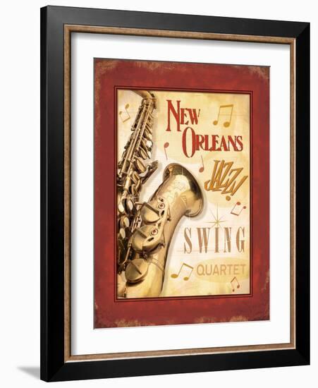 New Orleans Jazz II-Pela Design-Framed Art Print