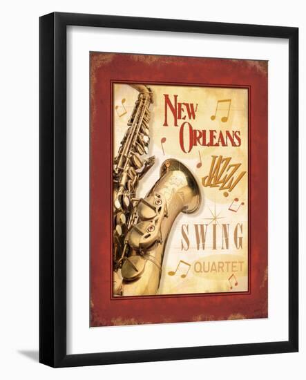 New Orleans Jazz II-Pela Design-Framed Art Print