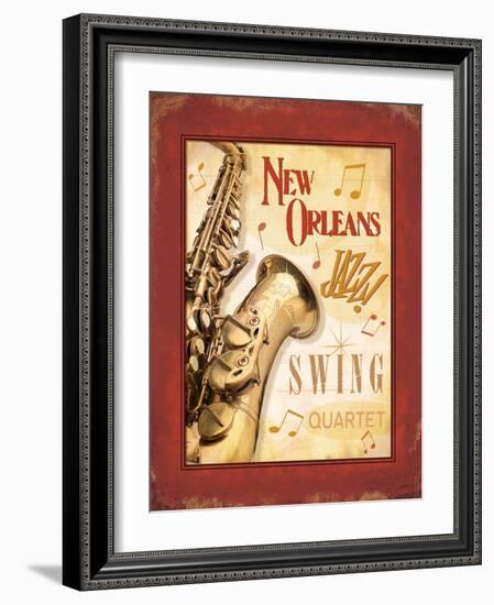 New Orleans Jazz II-Pela Design-Framed Art Print