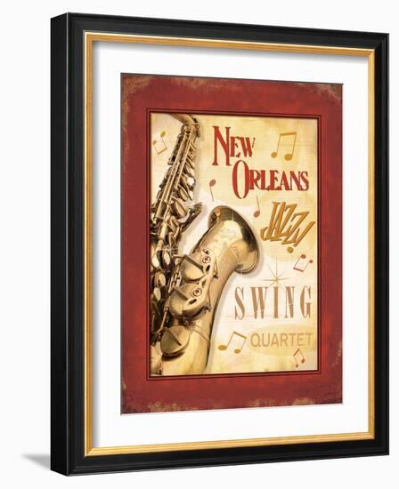 New Orleans Jazz II-Pela Design-Framed Art Print