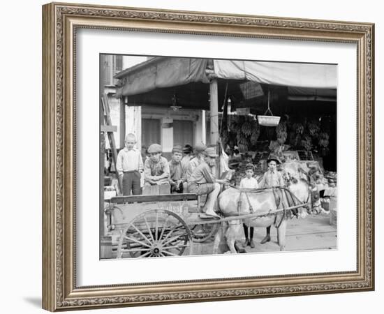 New Orleans, La., a Corner of the French Market-null-Framed Photo