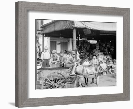 New Orleans, La., a Corner of the French Market-null-Framed Photo