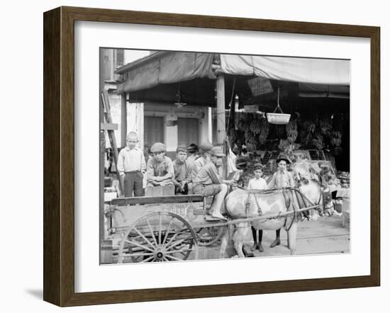 New Orleans, La., a Corner of the French Market-null-Framed Photo