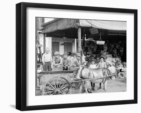 New Orleans, La., a Corner of the French Market-null-Framed Photo