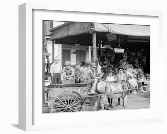 New Orleans, La., a Corner of the French Market-null-Framed Photo