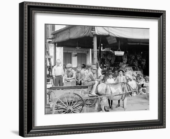 New Orleans, La., a Corner of the French Market-null-Framed Photo