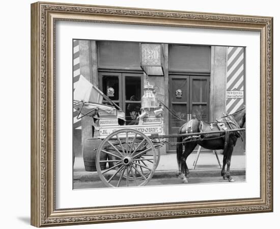 New Orleans, La., a Typical Milk Cart-null-Framed Photo