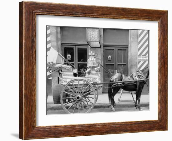 New Orleans, La., a Typical Milk Cart-null-Framed Photo