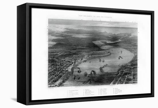 New Orleans, Louisiana and its Vicinity, 1862-1867-W Ridgway-Framed Premier Image Canvas