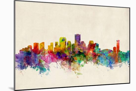 New Orleans Louisiana Skyline-Michael Tompsett-Mounted Art Print