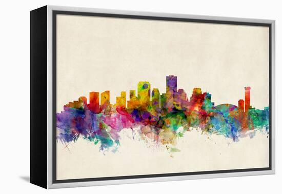 New Orleans Louisiana Skyline-Michael Tompsett-Framed Stretched Canvas