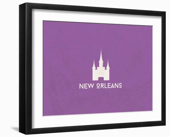 New Orleans Minimalism-null-Framed Art Print