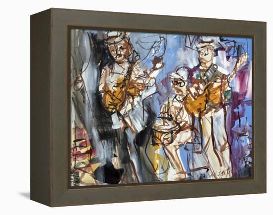 New Orleans Musicians I-Erin McGee Ferrell-Framed Stretched Canvas