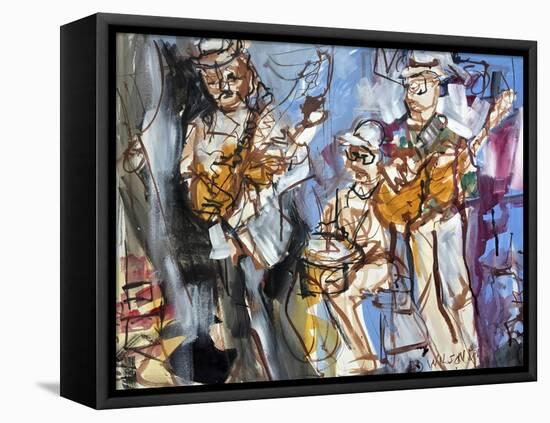 New Orleans Musicians I-Erin McGee Ferrell-Framed Stretched Canvas