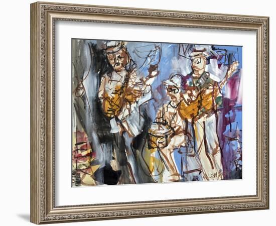 New Orleans Musicians I-Erin McGee Ferrell-Framed Art Print