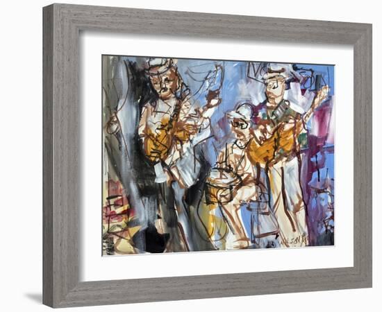 New Orleans Musicians I-Erin McGee Ferrell-Framed Art Print