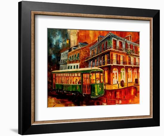 New Orleans Night Streetcar-Diane Millsap-Framed Art Print