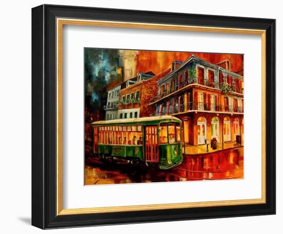 New Orleans Night Streetcar-Diane Millsap-Framed Art Print